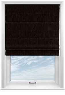 Kent, Chocolate - Twist&Fit Roman Blind